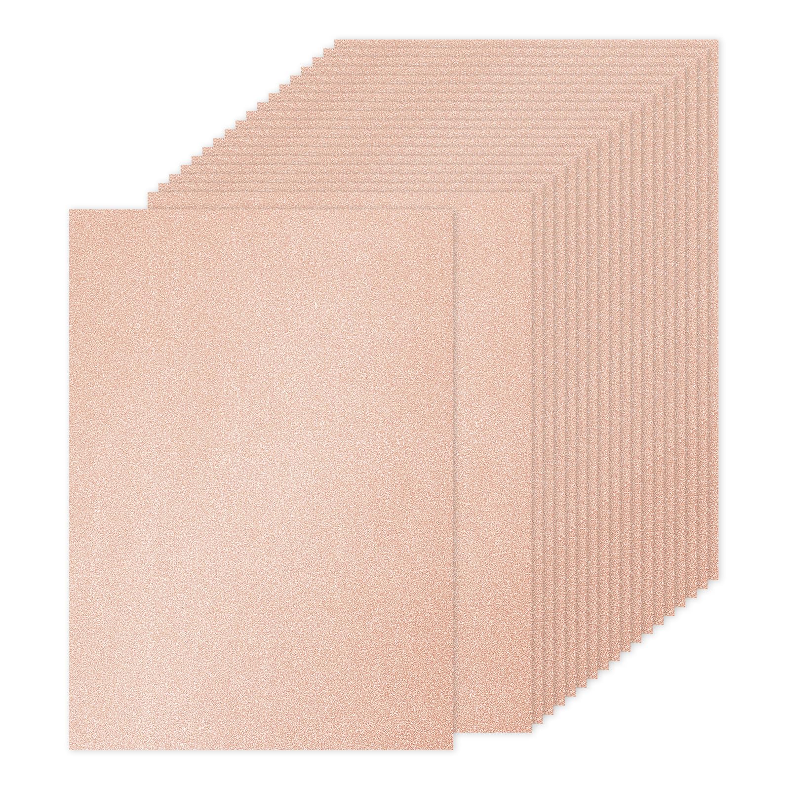 PATIKIL Rose Gold Glitter Cardstock Paper, 60 Sheets A4 (8.3x11.7 Inch) 250gsm for Scrapbooking, Cards, Invitations & DIY Projects