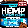 Hemp Calming Chews for Dogs with Anxiety and Stress - Dog Calming Treats - Dog Anxiety Relief - Storms, Barking, Separation -