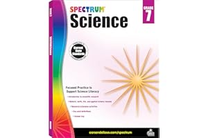 Spectrum Grade 7 Science Workbook, Middle School Books Covering Natural, Earth, Life Sciences, and More With Scientific Research Activities, Classroom or Homeschool Curriculum