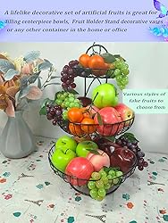 KPUETY 12Pcs Artificial Fruit Fake Simulation Fruit