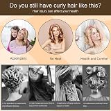 Jsdoin Heatless Hair Curlers Sponge Large Rollers DIY Hairstyle & Silk view 6