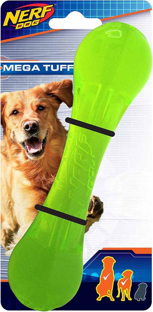 Pet Supplies Nerf Dog Tough Bone Dog Toy, Lightweight, Durable and