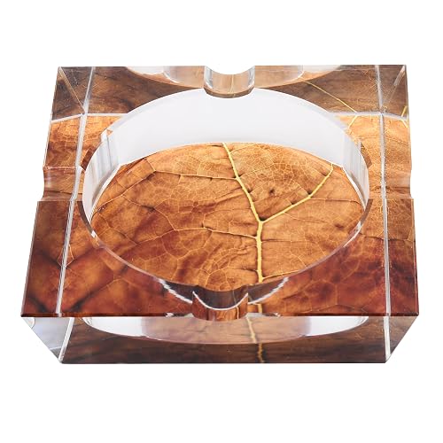 tobacco leaf crystal ashtray Glass Cigar Tobacco Leaf Crystal Ashtray |