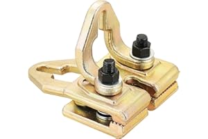 NATGAI Right Angle Auto Body Pull Clamp | 5 Ton Two-Way Self-Tightening Pull Clamp, Multi Hook Point Frame Repair Tool for Car Collision, Dent Pulling, Panel Straightening, and Auto Body Work