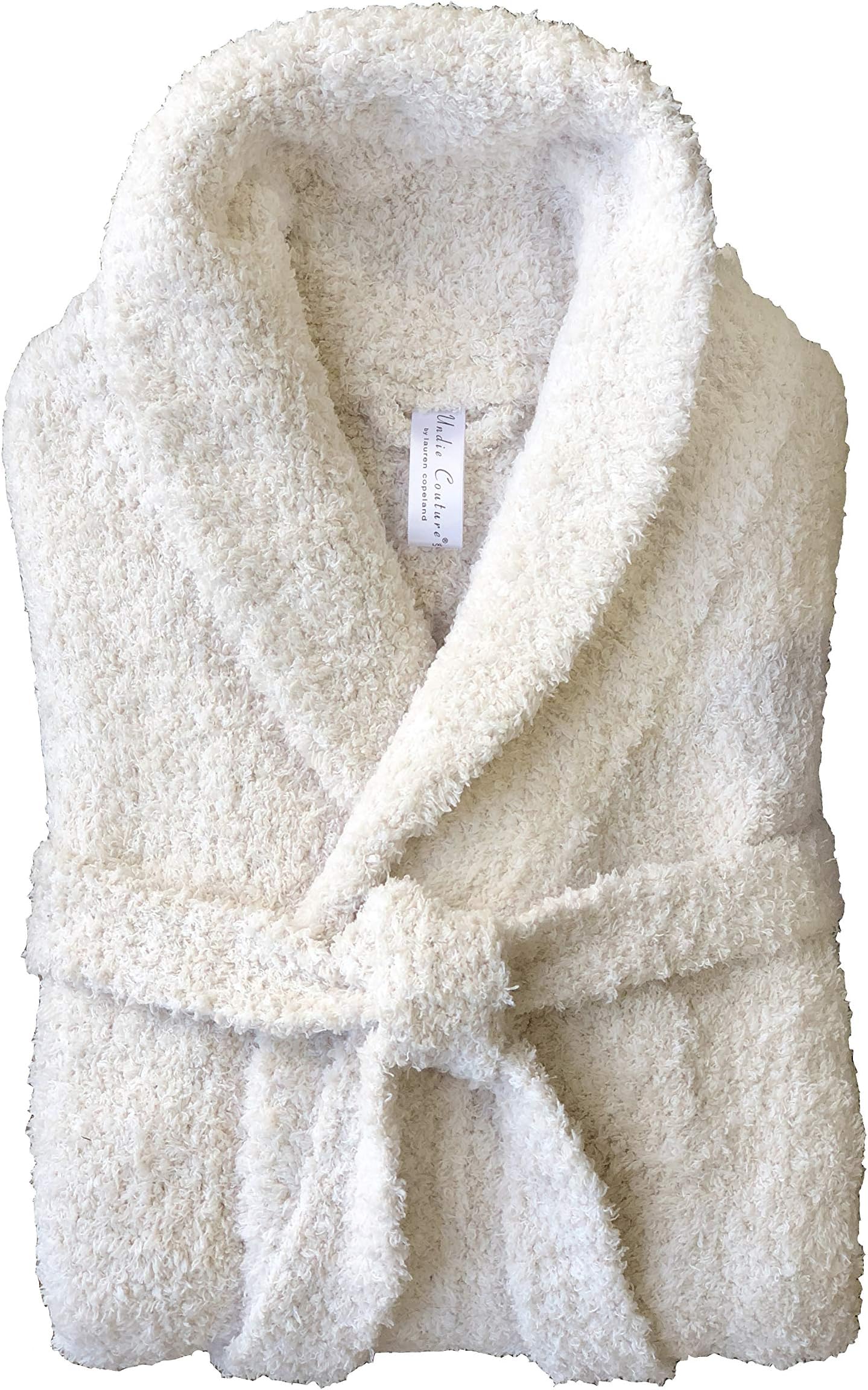Women's Fluffy Plush Cozy Spa Robe