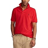 POLO RALPH LAUREN Men's Classic Fit Polo Shirt, Red, XL