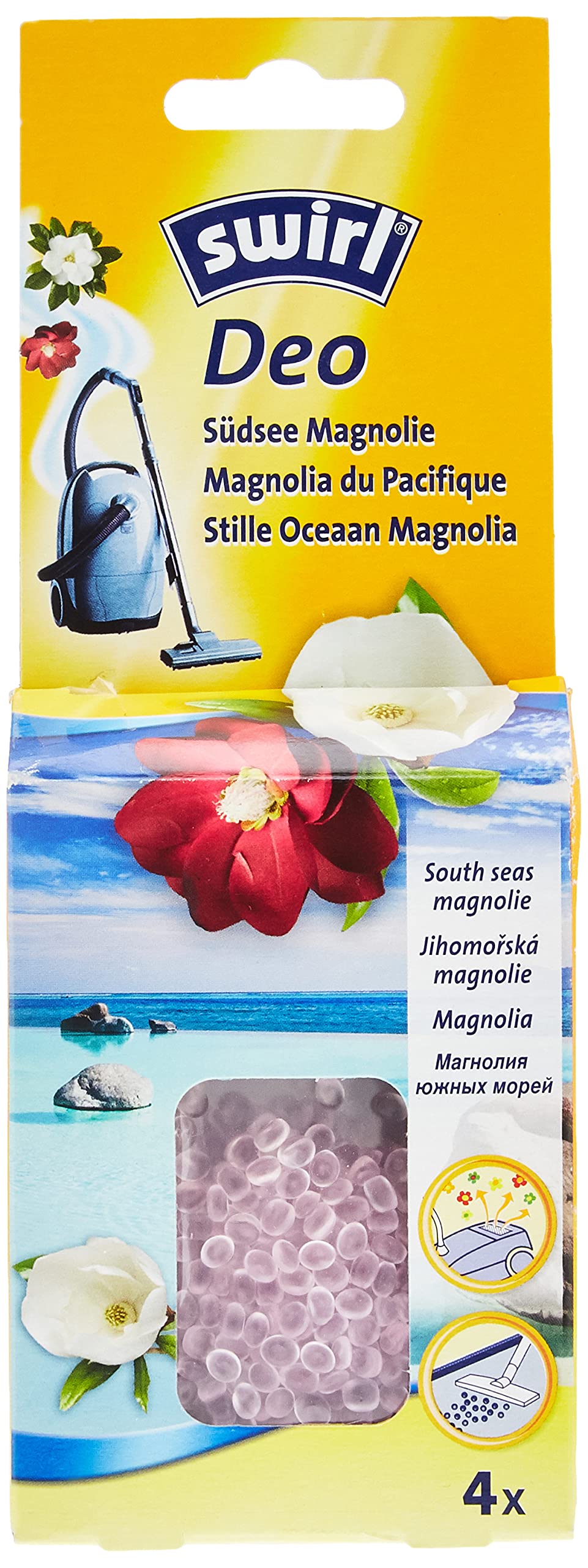 Swirl, 4X Vacuum Cleaner Deodorant Pearls South Pacific Magnolia, 90639866