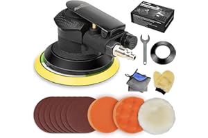 Autolock 5 Inche Air Random Orbital Sander, Pneumatic Palm Car Sander For Wood Polisher Metal, Auto Body Work, Da Sanders, Dual-action Sander