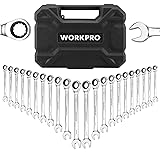 WORKPRO 22-Piece Ratcheting Combination Wrench