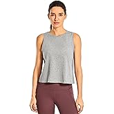 CRZ YOGA Women's Pima Cotton Sleeveless Loose Tank Tops Exercise Gym Yoga Tops Athletic Shirts