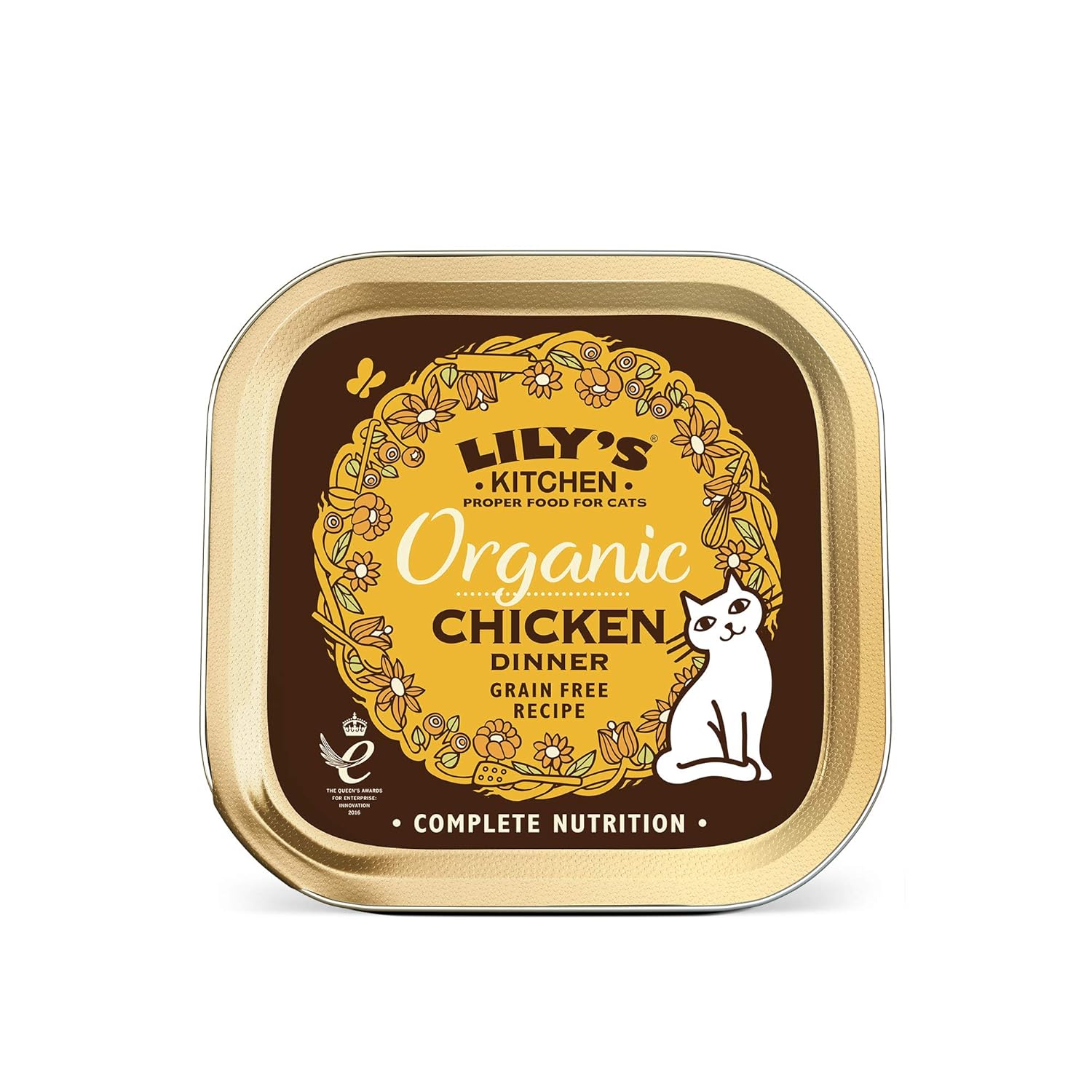Lily's Kitchen Adult Organic Chicken Dinner Complete Wet Cat Food (19 x