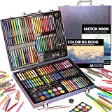 KINSPORY 150 PCS Kids Art Set Deluxe Painting Art Box for Teens Boys Girls view 1