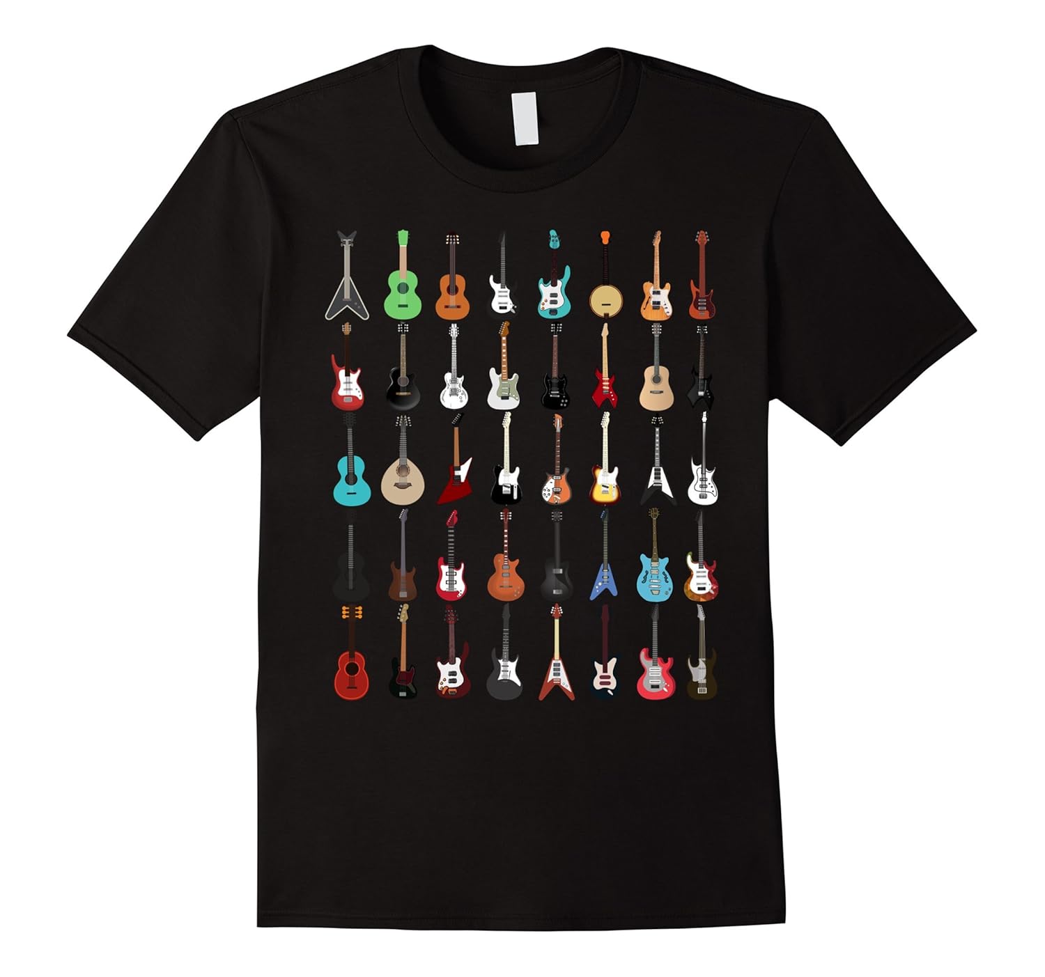Guitar Musical Instrument T Shirt (Rock N Roll Tee)Art Artvinatee