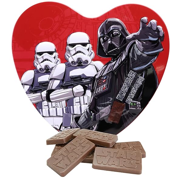 STAR WARS HEART GIFT BOX, INDIVIDUALLY WRAPPED MILK...