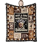 AIYUBOFUN Rottweiler Gifts Blanket 60" x 50" - Rottweiler Gifts for Women - Rottweiler Mom Gifts - Gift for Rottweiler Lovers - Rottweiler Decor