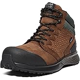 Timberland PRO Men's Reaxion Mid Composite Safety Toe Waterproof Industrial Hiker Work Boot, Brown/Green-2024 NEW, 7.5W