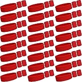 Yuxung Neon Sweatbands Set for Women Sports Headband Wristband Set Cotton Terry Basketball Tennis Sweat Band Wristband for 80s 90s Costumes Cosplay Glow Party