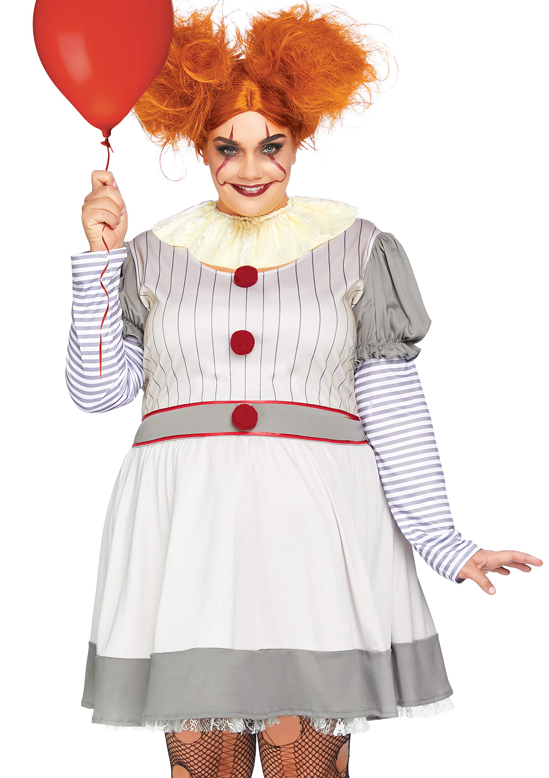 LEG AVENUE - Creepy Clown, Multicolor, 1X-2X (UK 18-22)