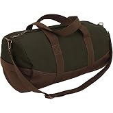 Rothco Two-Tone Canvas Duffle Bag With Brown Bottom
