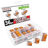WAGO 221 Lever-Nuts 36pc Compact Splicing Wire