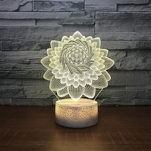 Amazon Com Lovely Visual Flower 3d Touch Optical Illusion Night