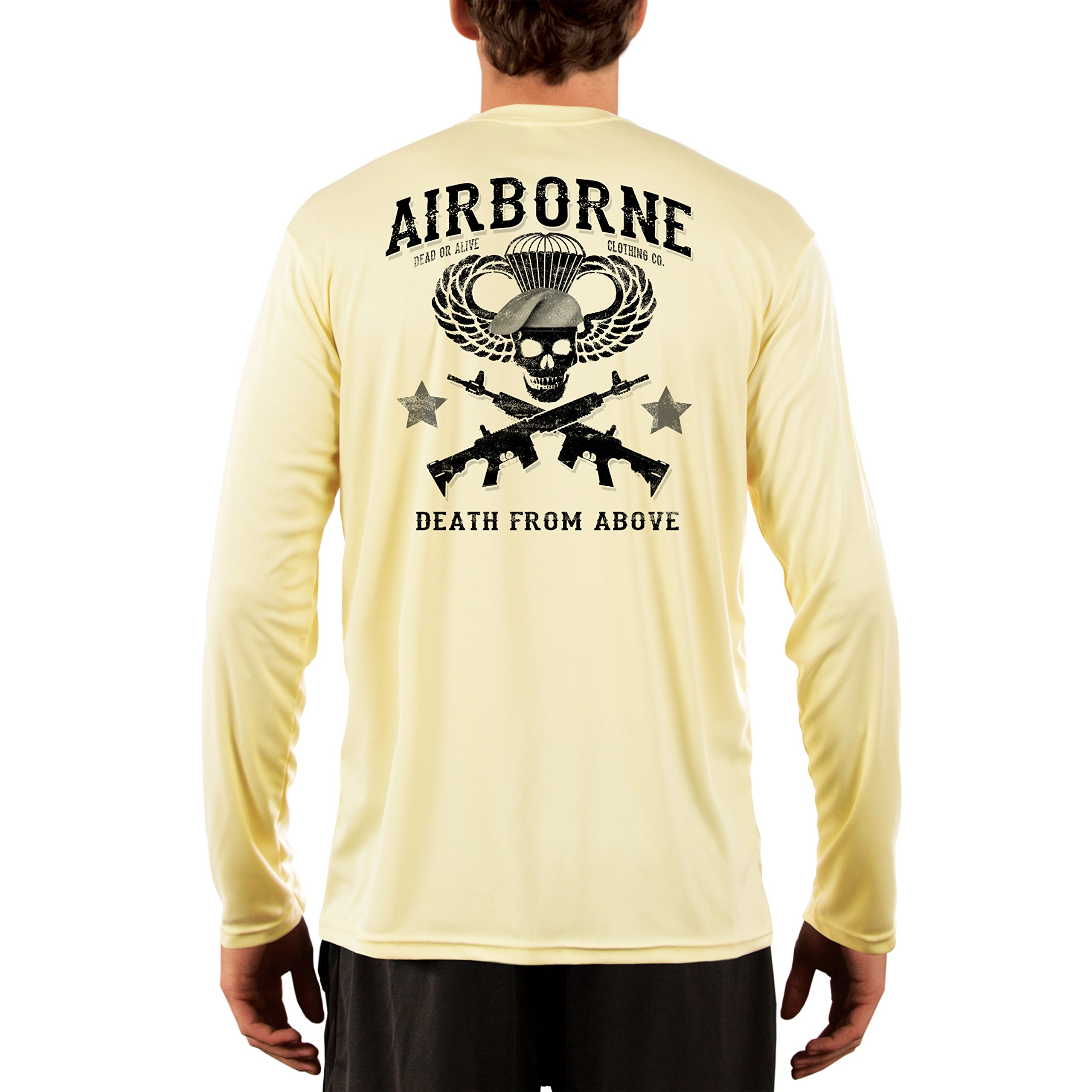 Dead Or Alive Clothing Men's Airborne Death from Above UPF 50+ Long Sleeve T-Shirt