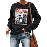 LHBNK Halloween Squad Sweatshirt Womens Hocus Pocus Long Sleeve Shirts Sanderson Sisters Pullover Tops Blouse