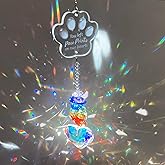 Pet Memorial Suncatcher, Loss of Dog Sympathy Gift, Dog Passing Away Gift, Pet Memorial Gifts for Dogs, Rainbow Bridge Dogs Memorials Gifts, Remembrance/Bereavement/Grieving Crystal Suncatcher