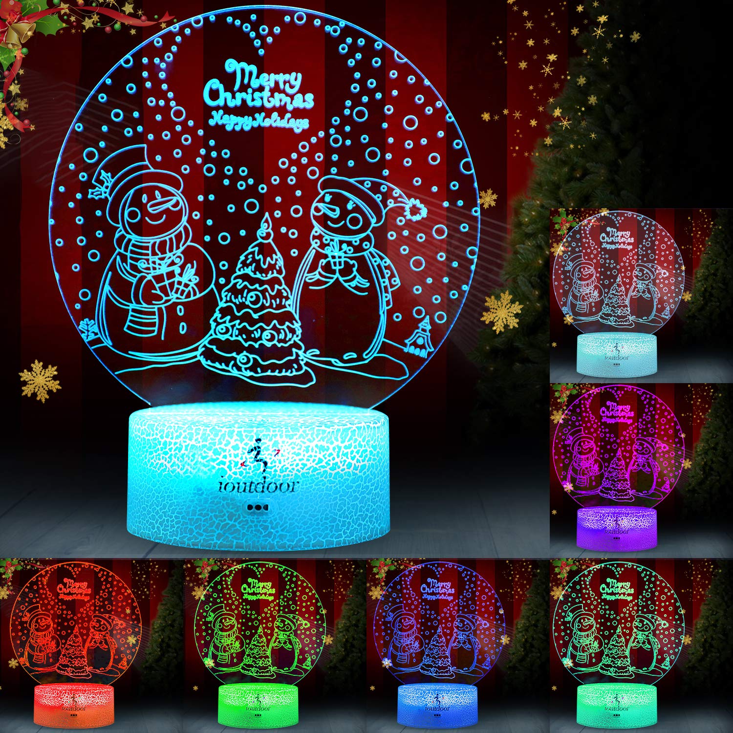 Schlafzimmer Schneemann Usb Lampe Mit 3d Illusion Ce Und Rohs Beglaubigt Led Weihnachts Nachtlicht Fernbedienung Weihnachtsdekorationen Fur Wohnzimmer 16 Farbverlauf Andern Spezial Stimmungsbeleuchtung Motiv Lampen Savacaf Com 