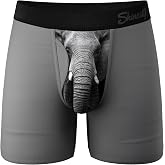 Shinesty Ball Hammock Boxer Brief - Pouch Underwear For Men with Fly - Grey, Large