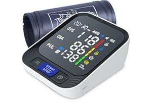 ACENIS Blood Pressure Monitor - Automatic Blood Pressure Machine for Home Use - Large Color Screen and Large Adjustable Cuff for Reliable Readings