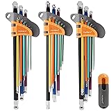 MULWARK Allen Wrench Set 28-Piece with Extra Long