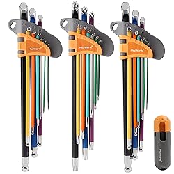 MULWARK Allen Wrench Set 28-Piece with Extra Long