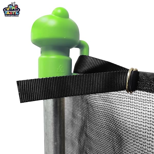 14FT TRAMPOLINE NET REPLACEMENT WITH 6 CAPS, TRAMPOLINE NET FIT FOR 14FT ROUND-6 STRAIGHT POLES(NOT INCLUDE POLES)
