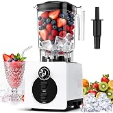 AIZIYO Professional Blender for Smoothies, 2200W Peak Watts,60 oz BPA-Free Pitcher, Blenders for Kitchen, Dishwasher Safe, Programs for Frozen Drinks &amp; Nutrient Milk Shakes &amp; Nut Milk,White