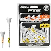 PrideSports PTS Plastic Golf Tees | Combo 50 Pack - 40 2-3/4&rdquo; and 10 1-1/2&rdquo; | #1 Plastic Tee on Tour | The Perfect Tee for Any Hole
