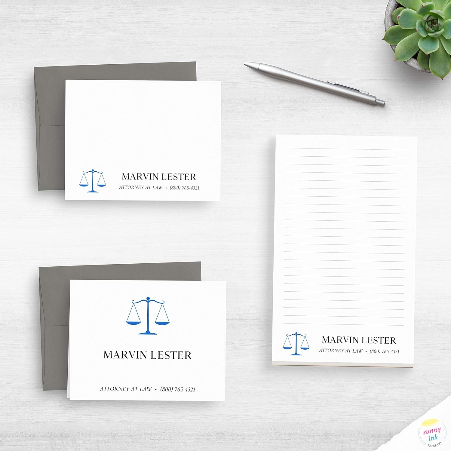 Personalized Stationery For Lawyers Classic Law Student