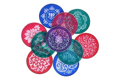 Vardhman Plastic Stencils (Pink) - Set of 10