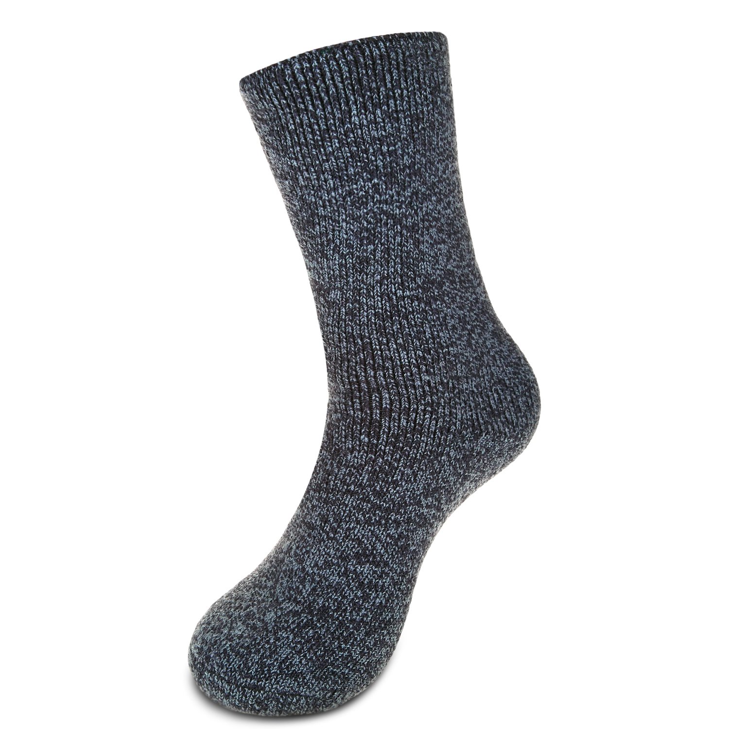 Mens Thermal Crew Socks 2 Pairs Heavy Thick Insulated for Cold Weather