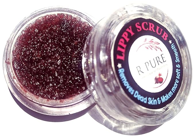 R pure Chemical Free Beetroot LIP SCRUB - Handmade- Get your Pink Lip Naturally 10grm | Unisex