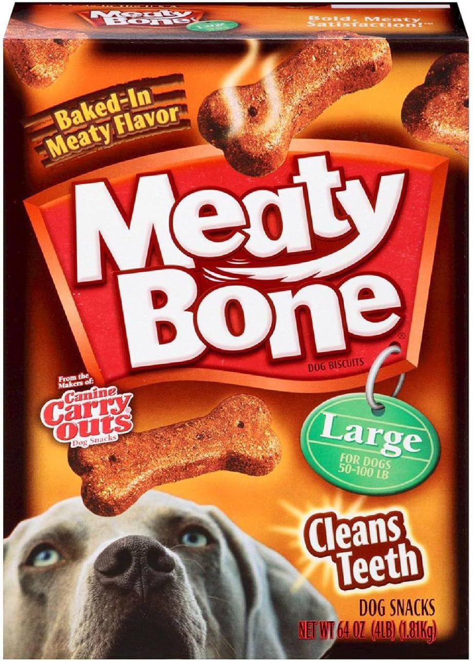 Meaty Bone Dog Biscuits, Large, 64 Ounce (3 Box) Pet