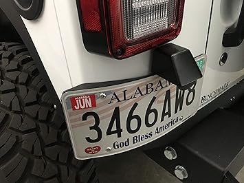 jeep jk license plate light