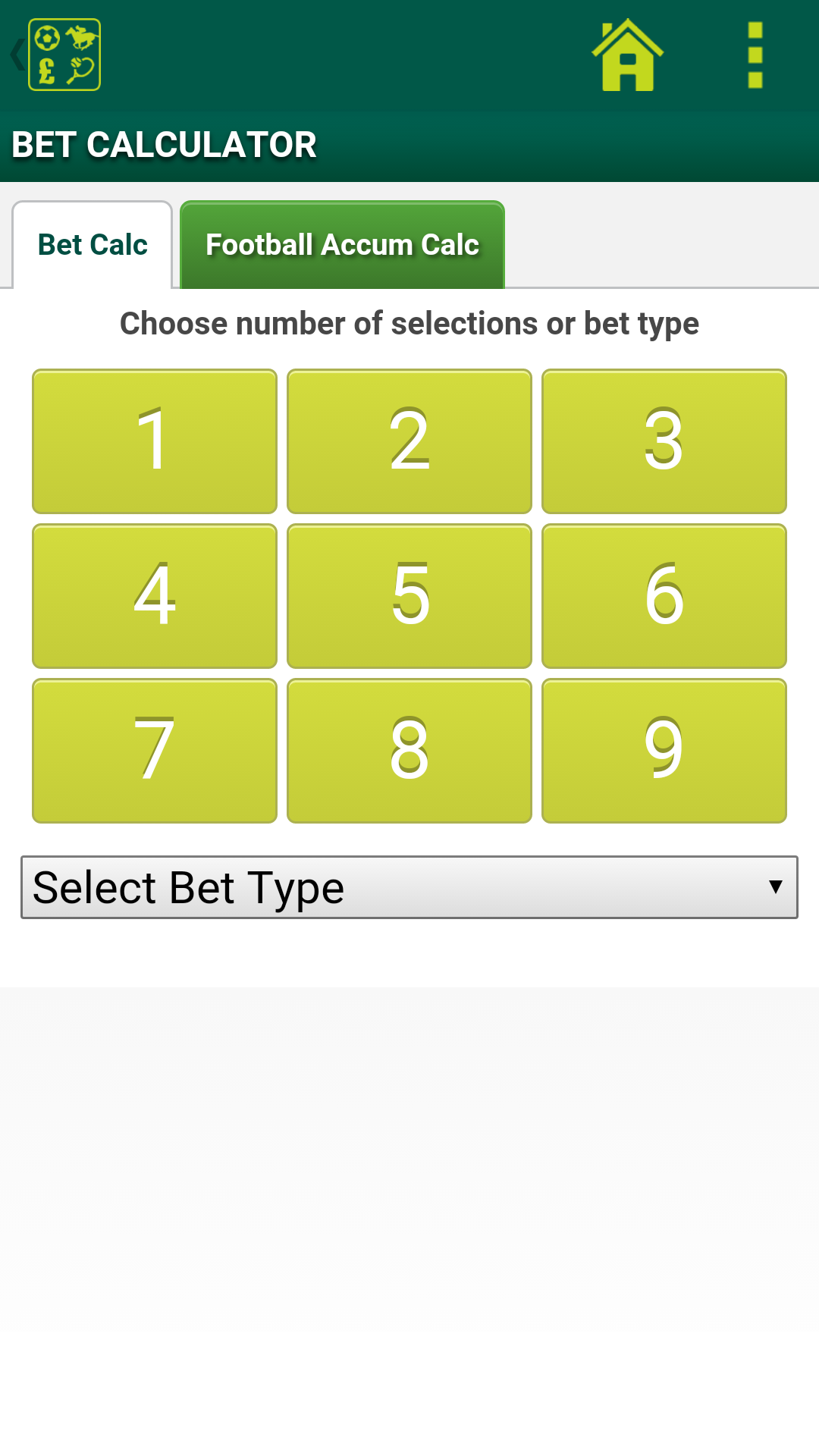 Football permutations calculator chart