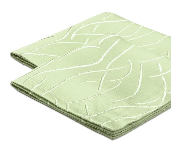 6er Set Stoff Servietten, FARBE wählbar, Damast Streifen Textil, Eckig 40x40 cm, Antikgrün, Beautex