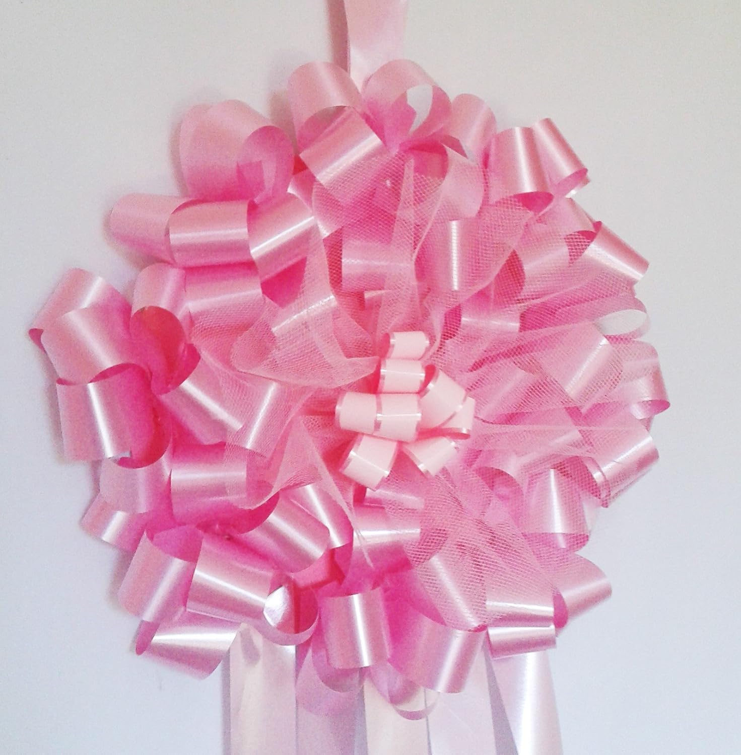 FIOCCO NASCITA ROSA PER INTERNO ESTERNO DIAMETRO 24 CM (FIOCCO ROSA ...