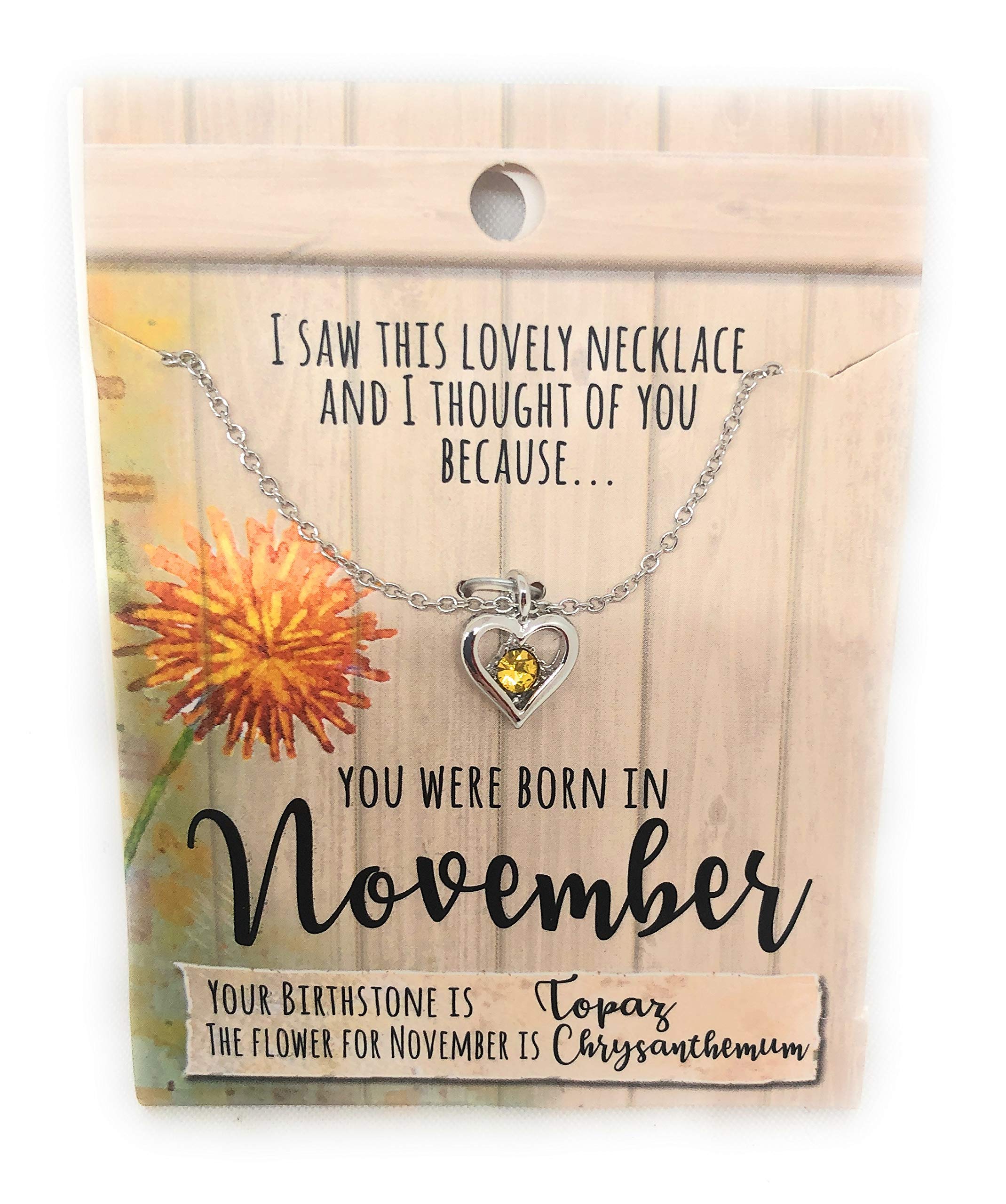 Royal County I Saw This Necklace and Thought of You - Birthstone Necklace - November