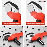MAXPOWER 300mm 12-Inch Offset Adjustable Hex Pipe Wrench for Square Nuts view 7