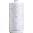 Connecting Threads White 100% Cotton Thread for Sewing, Quilting, and Crafting - 50-Weight - 1200 Yard Large Spool (White)
