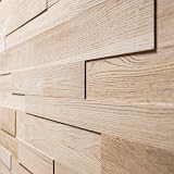 Wooden Wall Design Oak Wall Cladding 3D Panels Model OZO 1m2 view 1