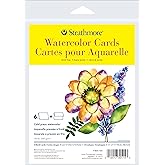 Strathmore 300 Series Watercolor Cards, 5x6.875 inches, 6 Cards & Envelopes - Custom Greeting Cards for Weddings, Events, Birthdays, Holidays